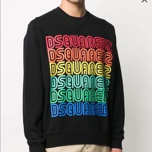 Dsquared2 rainbow logo sweatshirt